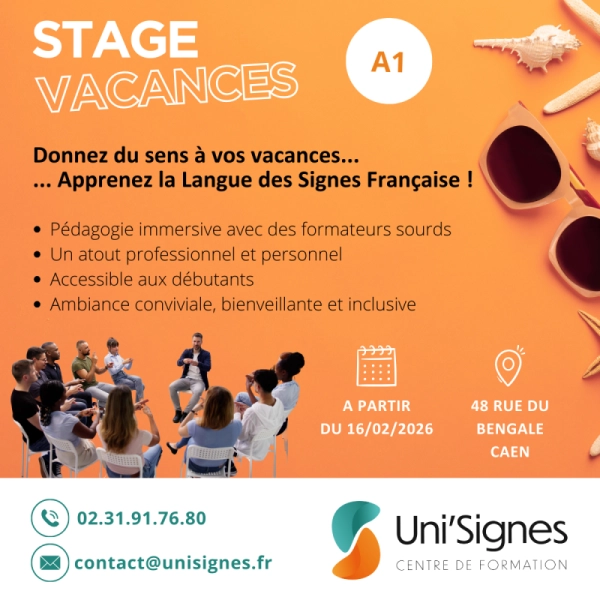 Stage de Langue des Signes Française pendant les vacances scolaires