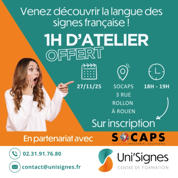 Initiation gratuite à la langue des signes française à Rouen