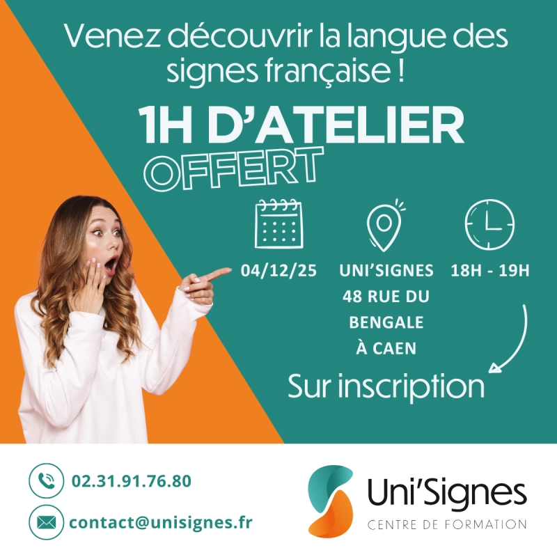 Initiation gratuite à la langue des signes française à Caen